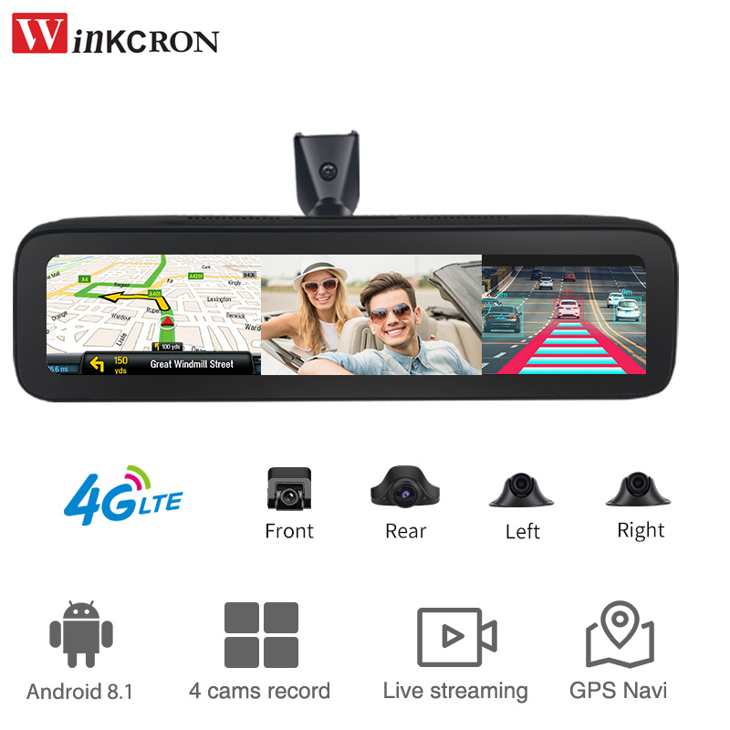 12-calowe dotykowe lusterko ws – Dash Cam Rear View Mirror 12 Inch recenzja i cena
