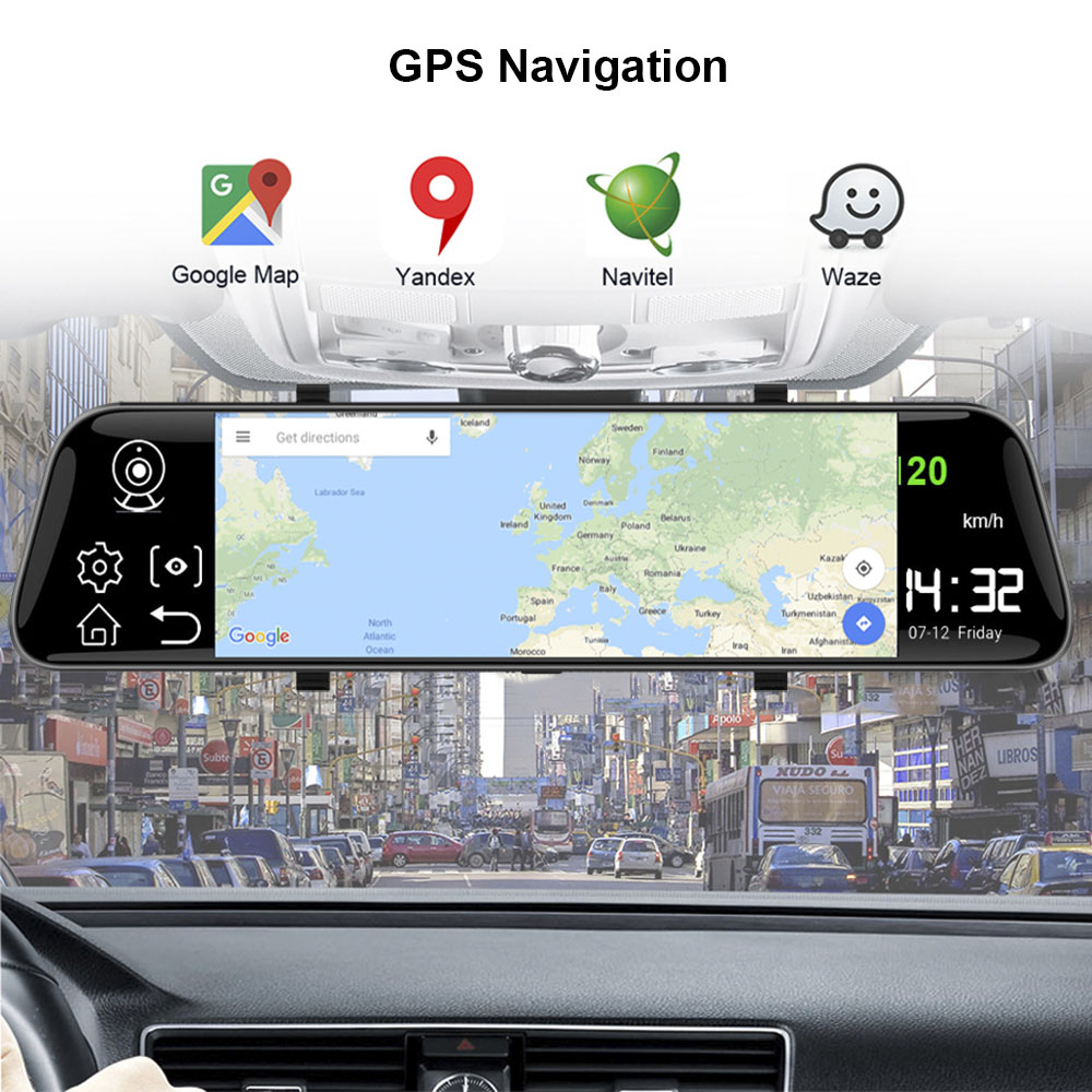 HGDO 10 ''4G Android kamera na – Dual Dash Cam With Gps Wifi recenzja i cena