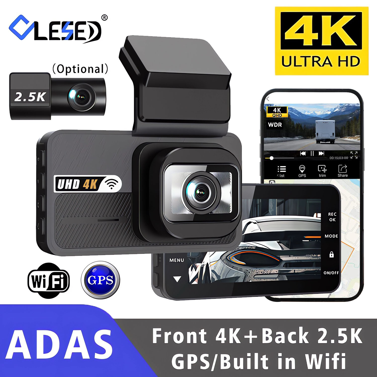Kamera samochodowa 4K+2.5K z W – Dash Cam 4K Sony Starvis recenzja i cena