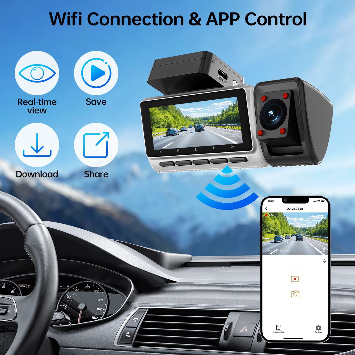 Nowa transgraniczna kamera sam – Dash Cam 360 Degree Panoramic recenzja i cena