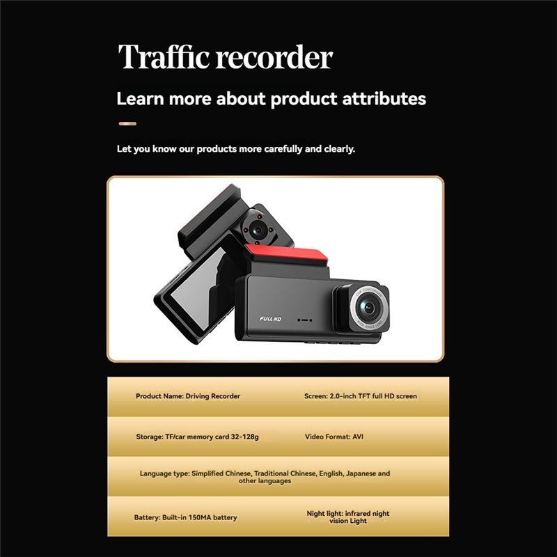 3-kanałowy wideorejestrator sa – Dash Cam 3 Channel 1080P recenzja i cena