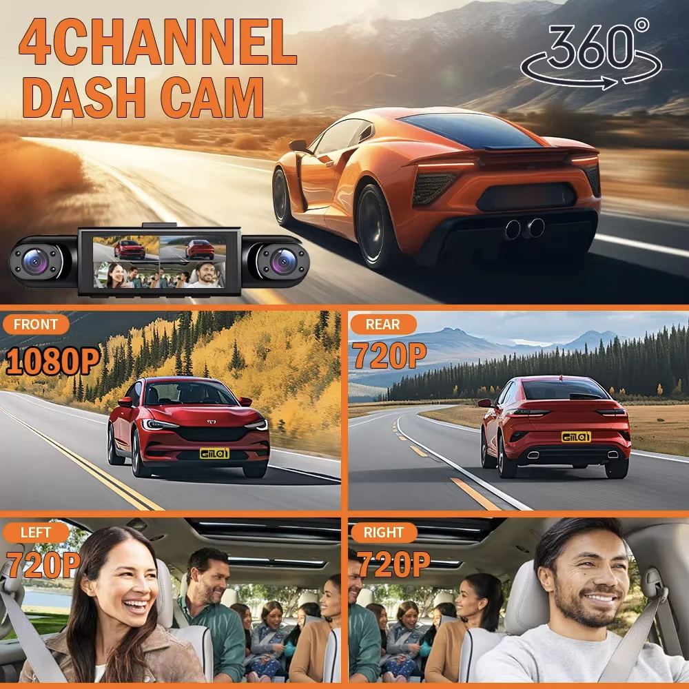 4-obiektywowy rejestrator wide – Dash Cam 360 Degree Panoramic recenzja i cena