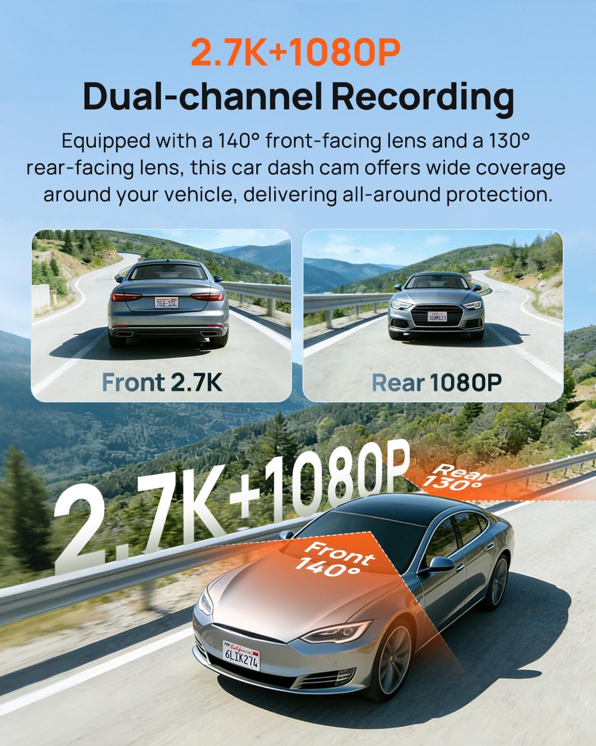 Podwójna kamera samochodowa 19 – Dual Dash Cam With Gps Wifi recenzja i cena