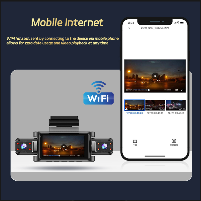 4-kanałowy wideorejestrator sa – Dash Cam Night Vision Infrared recenzja i cena