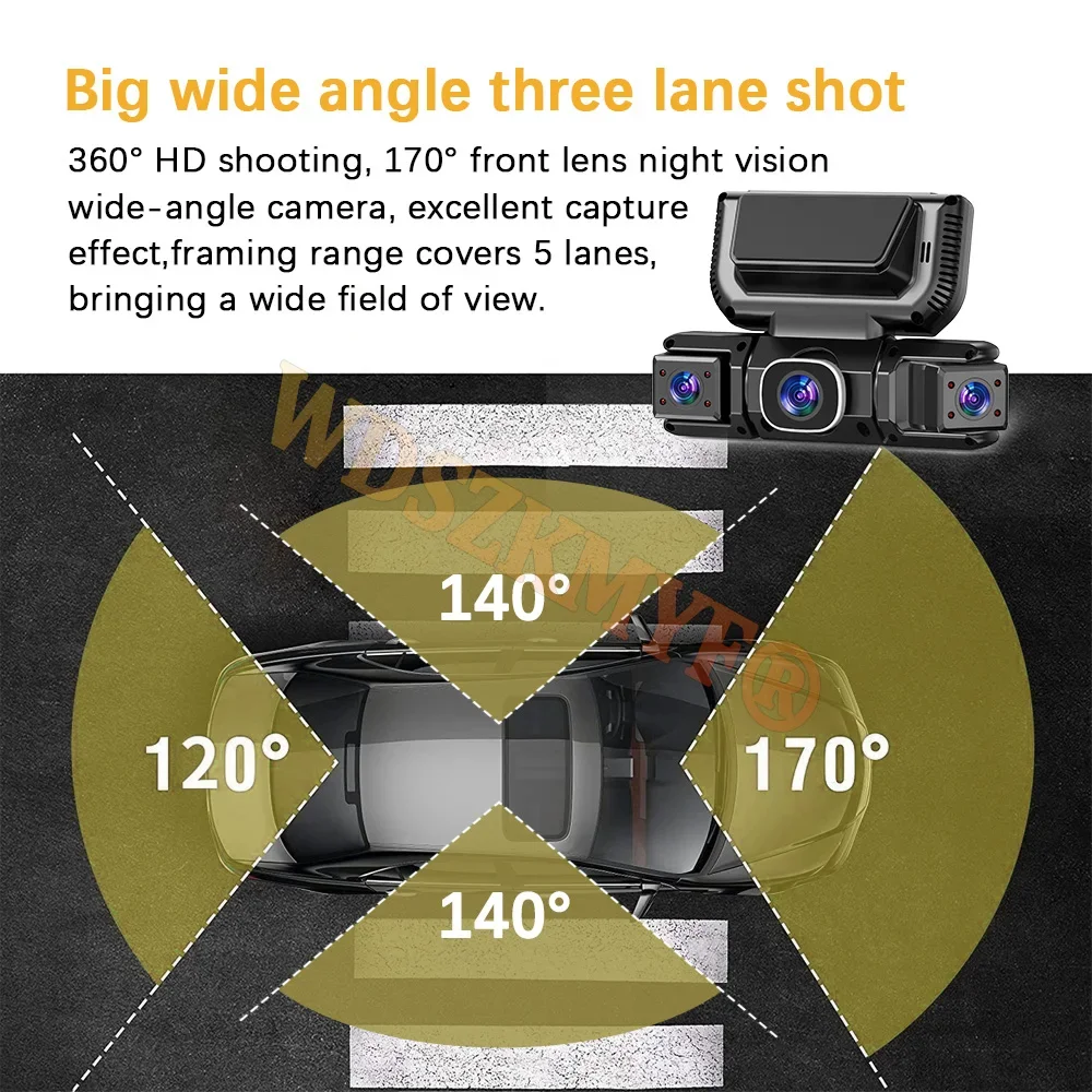Kamera samochodowa 360 stopni, – Dash Cam Mirror Backup Camera recenzja i cena