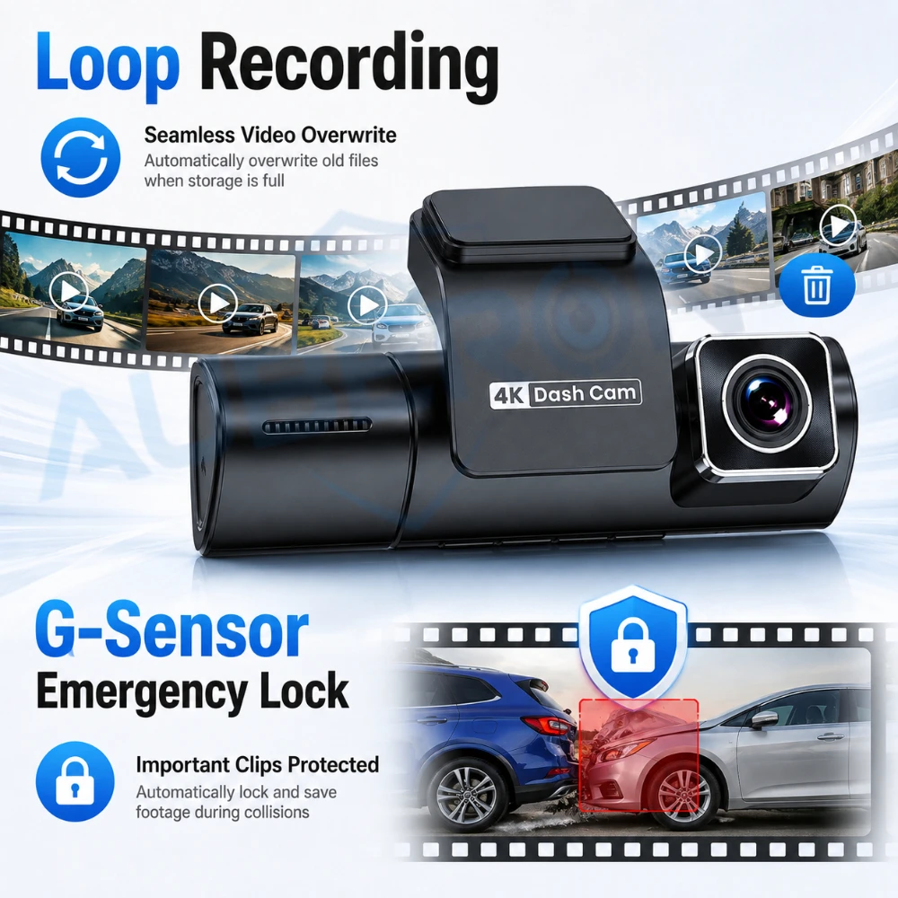 3-kanałowa kamera samochodowa  – Dash Cam 3 Channel 1080P recenzja i cena