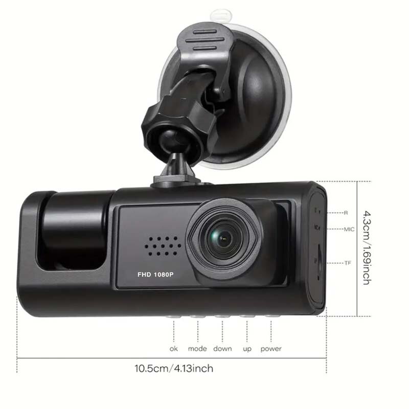 Kamera samochodowa 1080P z dwo – Dash Cam Front And Rear 4K recenzja i cena