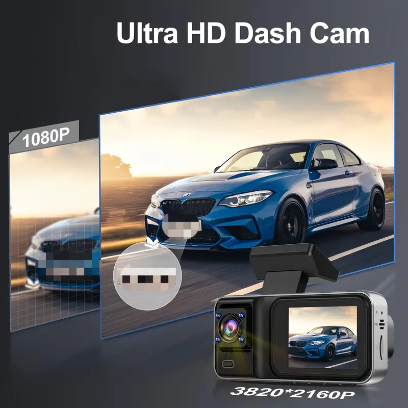 Kamera samochodowa 3-kanałowa  – Dash Cam 3 Channel 1080P recenzja i cena