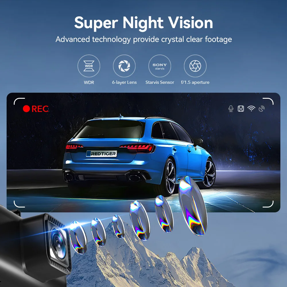 Rejestrator samochodowy Dealer – Dual Dash Cam With Gps Wifi recenzja i cena