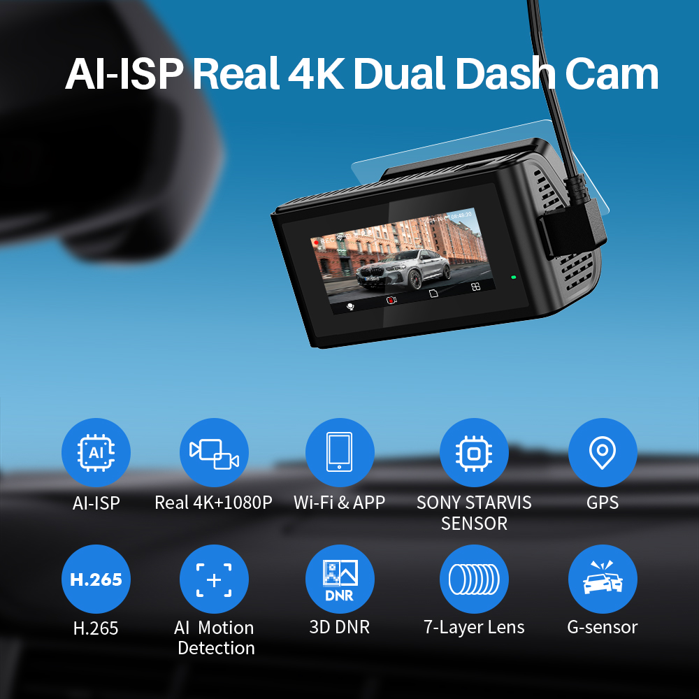 KAWA Dash Cam D11 4K – kamera  – Dash Cam 4K Sony Starvis recenzja i cena