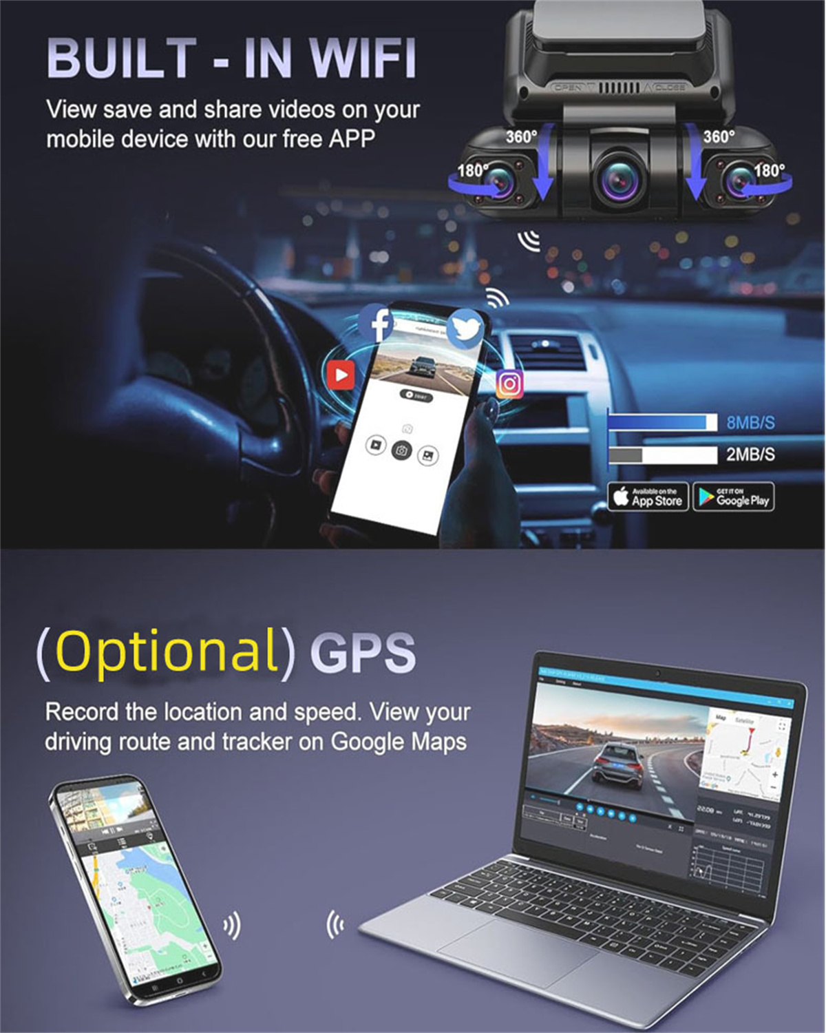 360 ° Panorama Dash Cam 4 kana – Dash Cam Night Vision Infrared recenzja i cena